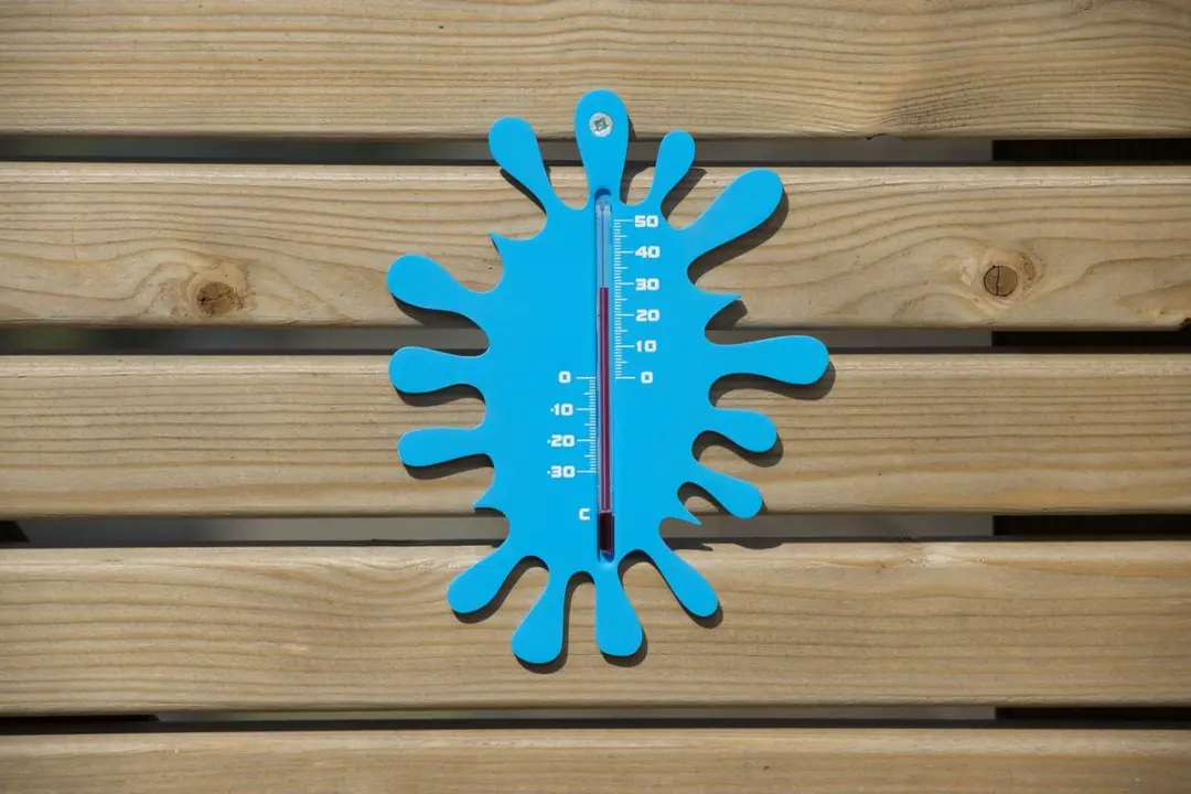 Nature Muurthermometer Splash - Blauw