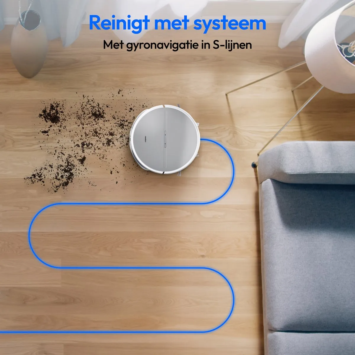 Medion E35 SW Robotstofzuiger met dweilfunctie 2000Pa - Wit - afbeelding 3 van 6
