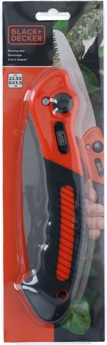 BLACK+DECKER Takkenzaag Opvouwbaar - 22,5cm Oranje/Zwart - afbeelding 6 van 6