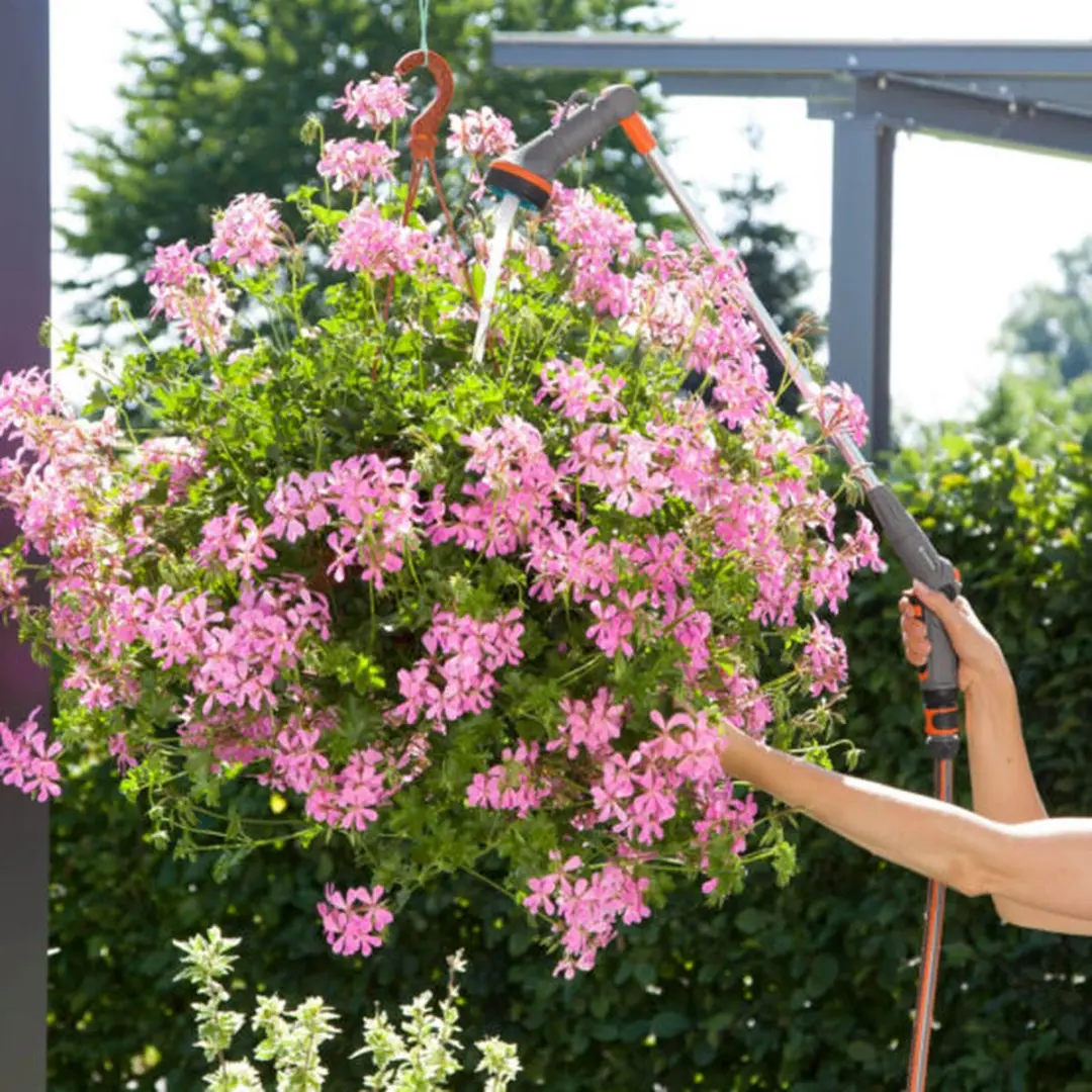 Gardena Comfort Broes met Verlengstuk - 3 Sproeistanden