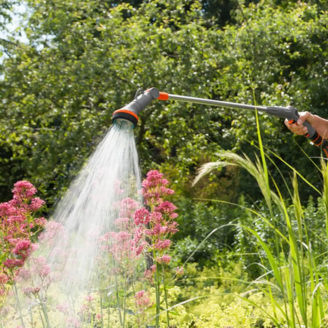 Gardena Comfort Broes met Verlengstuk - 3 Sproeistanden