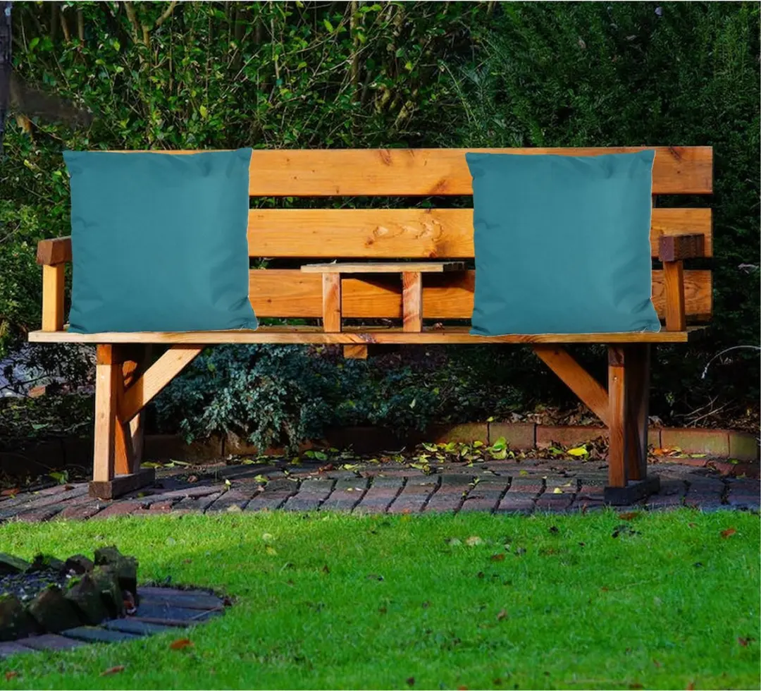 Anna's Collection Buiten Sierkussens 45x45cm - 2 Stuks - Petrolblauw