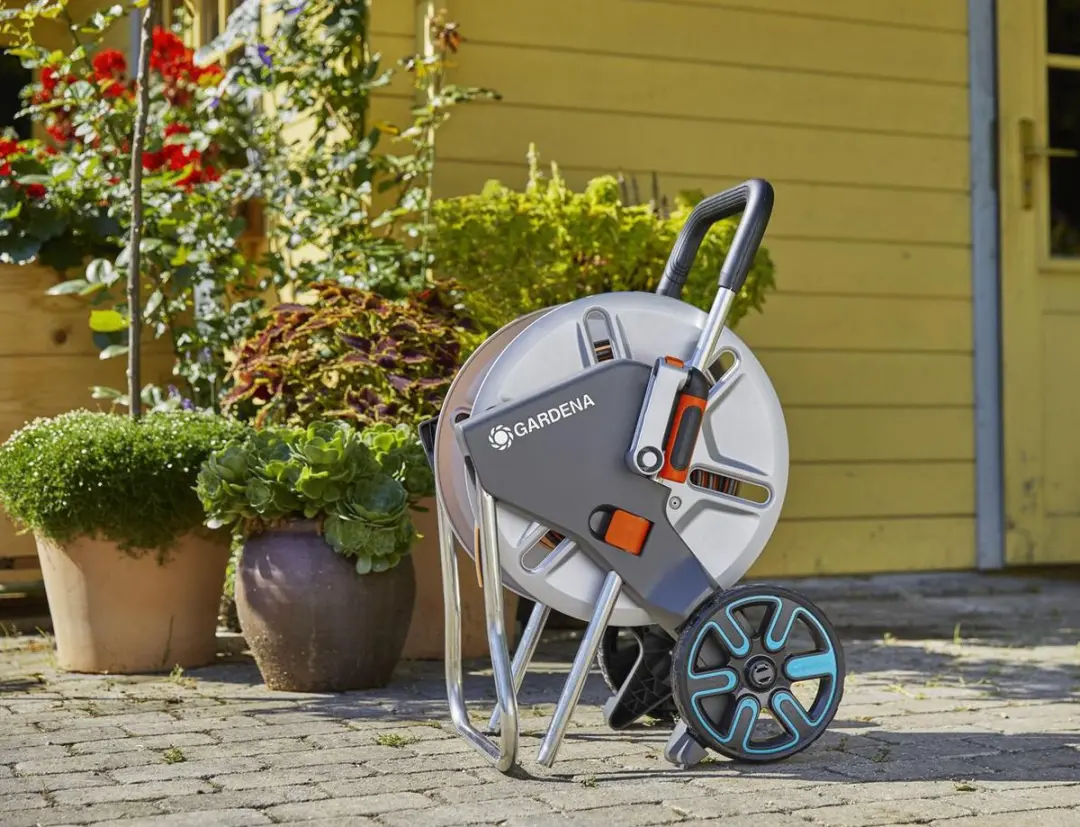 Gardena CleverRoll M Slangenwagen 60m - 13mm - Oranje/Turquoise