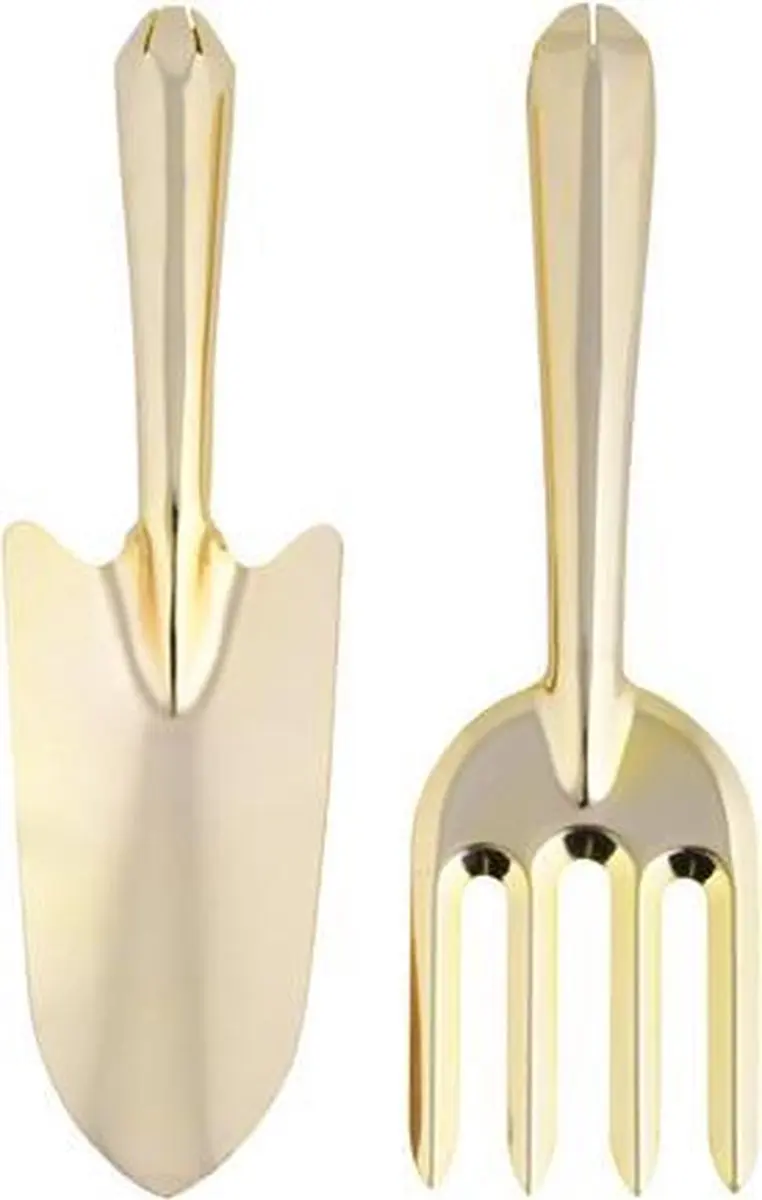 Esschert Design Tuinschep & Handhark 2-delig - Goud
