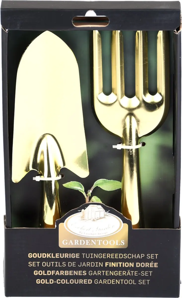 Esschert Design Tuinschep & Handhark 2-delig - Goud