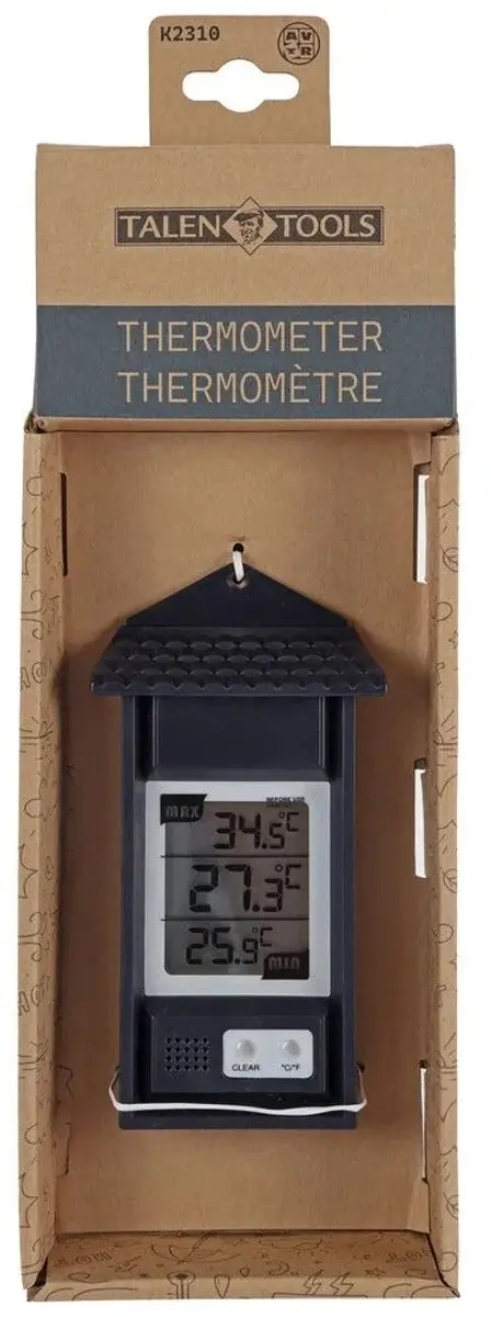 Talen Tools Digitaal Thermometer - Min/Max - Meerkleurig - afbeelding 3 van 4