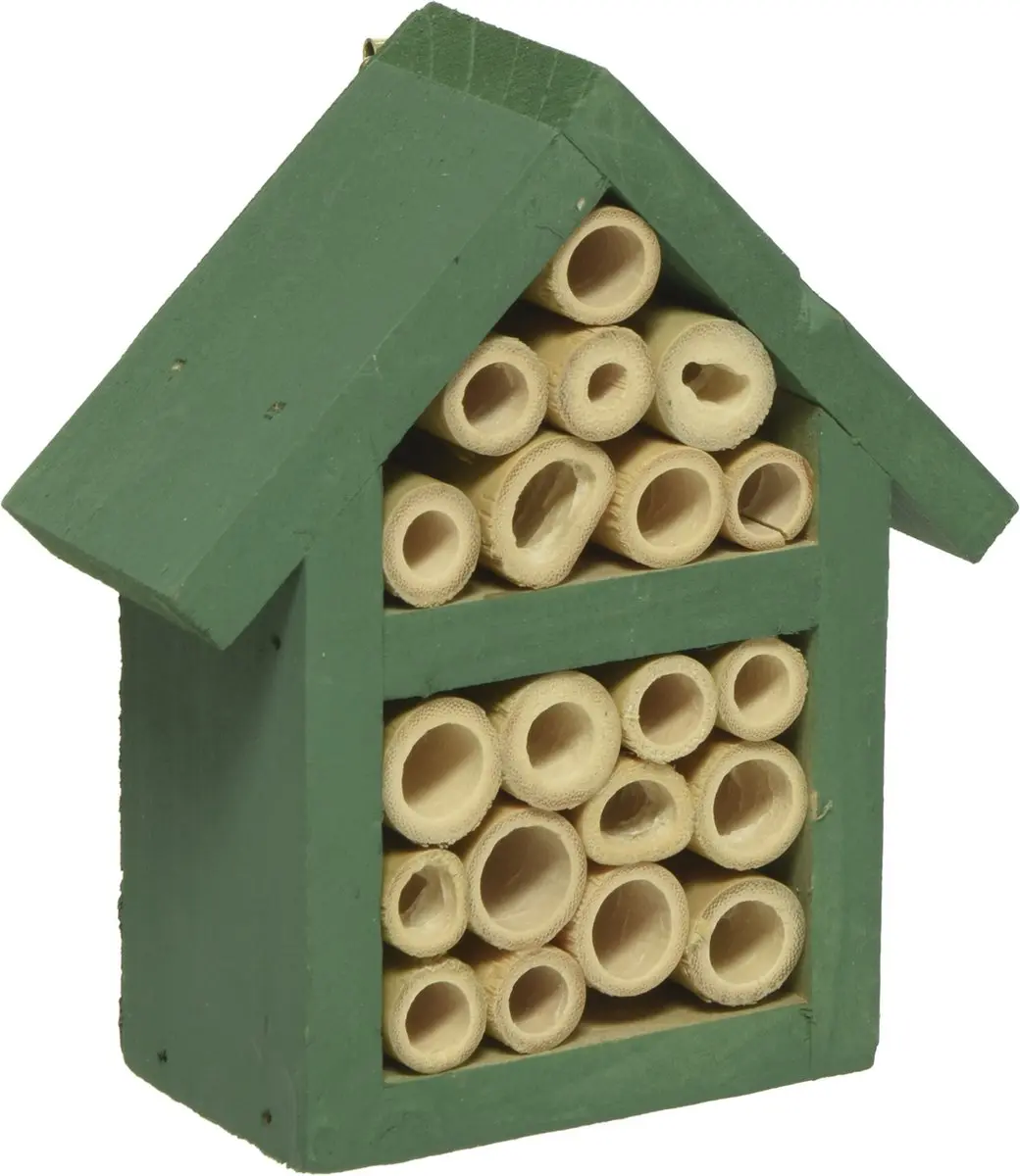 Decoris Insectenhotel 11cm - Donkergroen