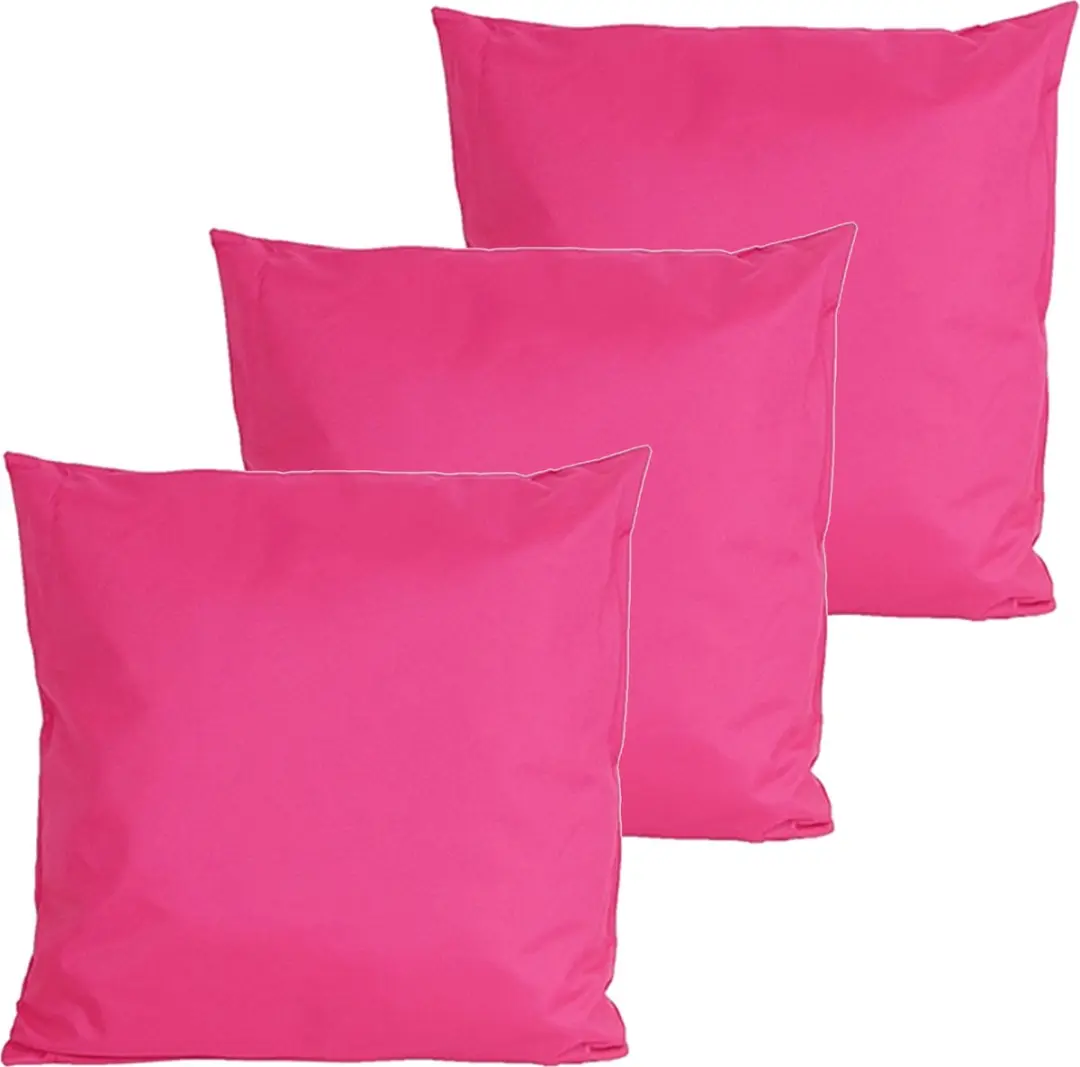 Anna's Collection Buitenkussens 3x Fuchsia