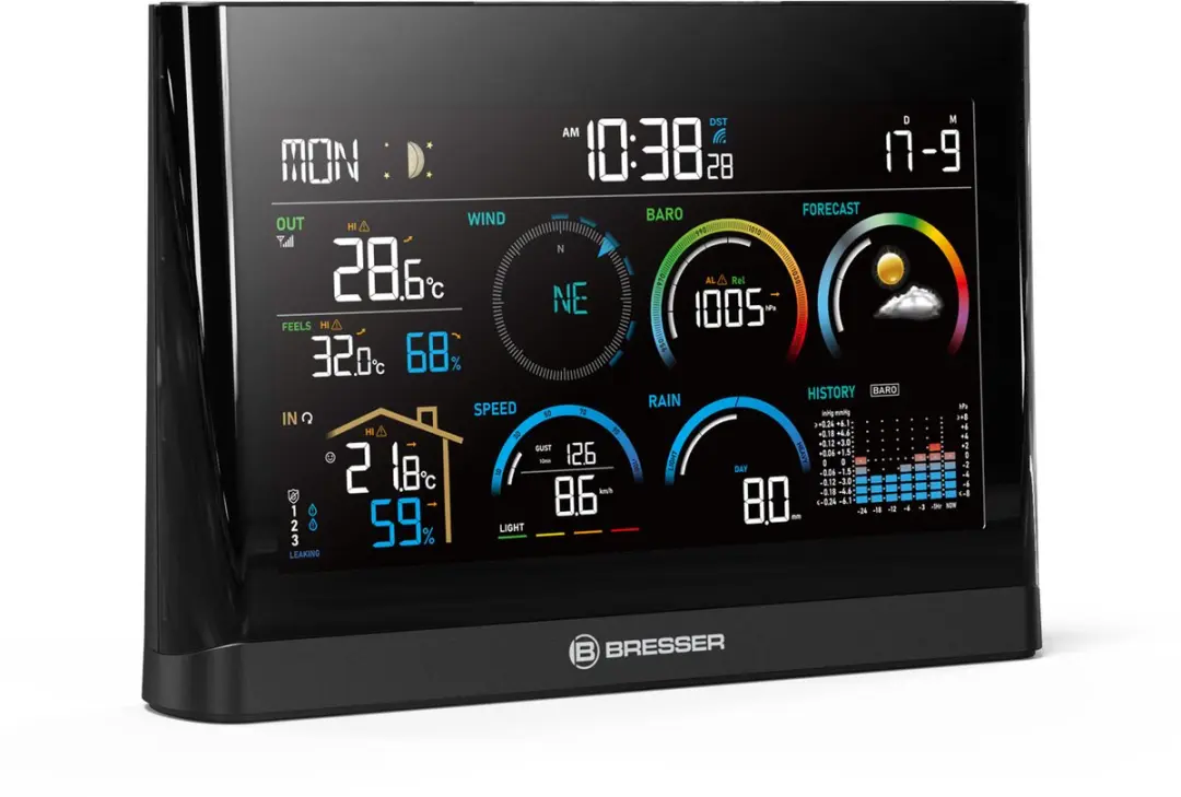 Bresser 5-in-1 Profi Weerstation - Zwart - afbeelding 6 van 6