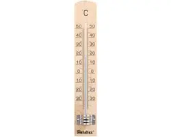 Metaltex Binnen Thermometer Beukenhout