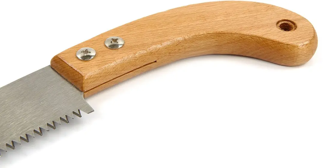 HBM Takkenzaag 30cm Koolstofstaal Houten Handvat