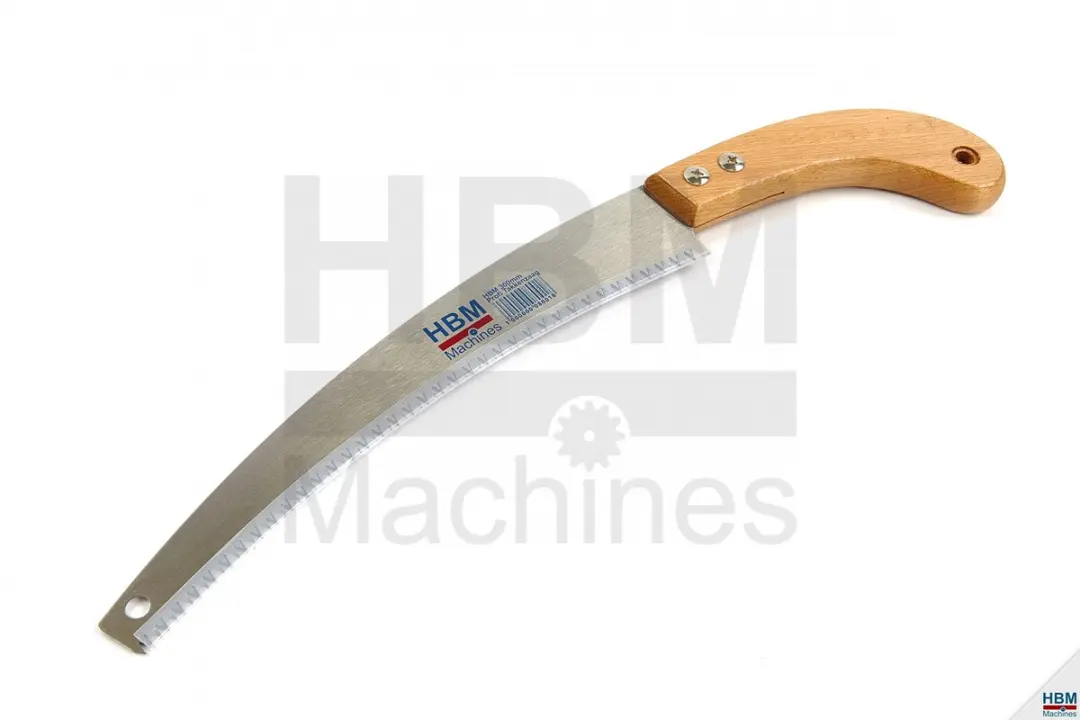 HBM Takkenzaag 30cm Koolstofstaal Houten Handvat