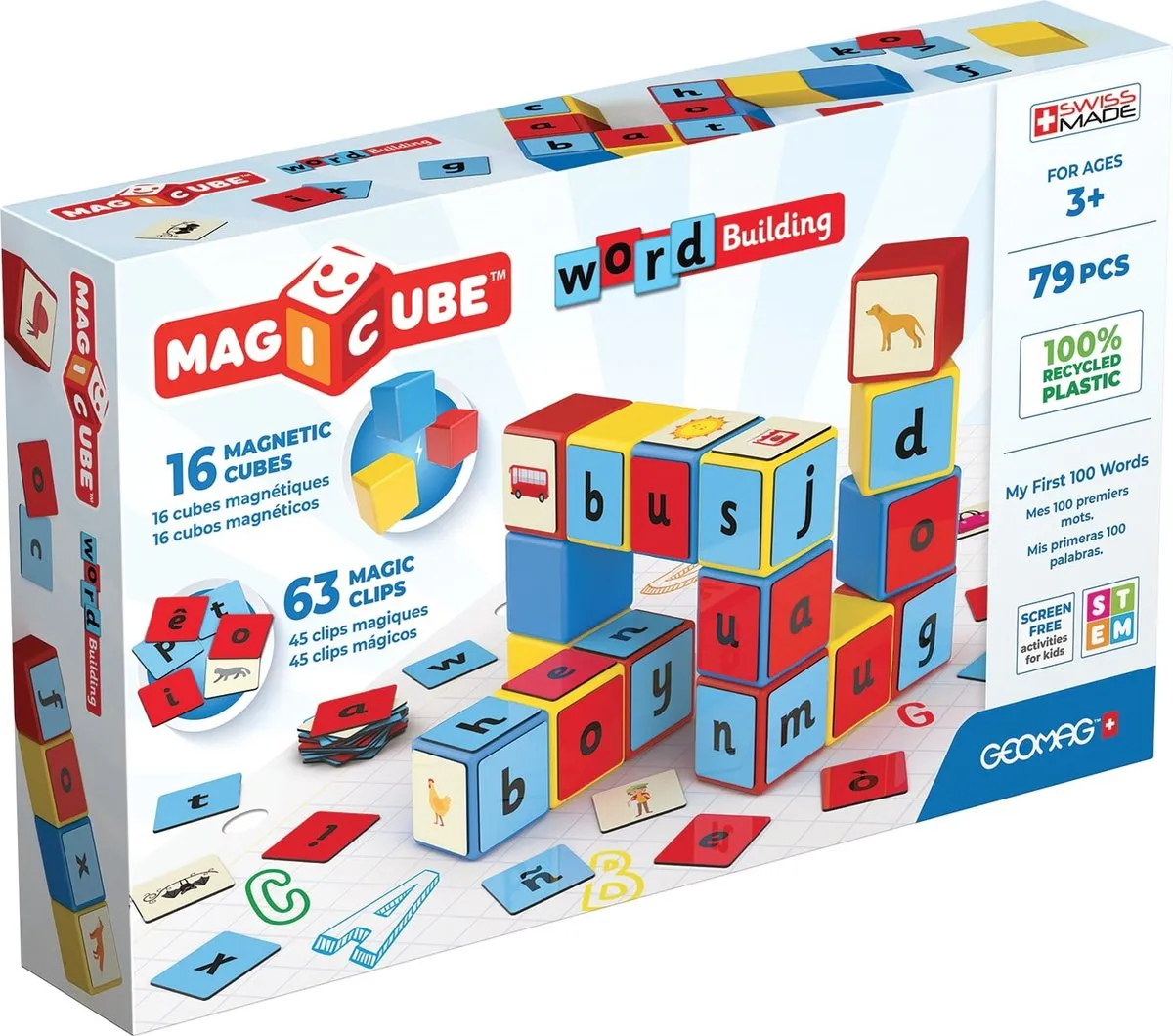 Geomag MagiCube Mijn Eerste 100 Woorden