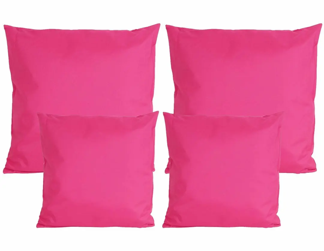 Anna's Collection Tuin Kussens Set 4 Stuks - Fuchsia - 2 Formaten