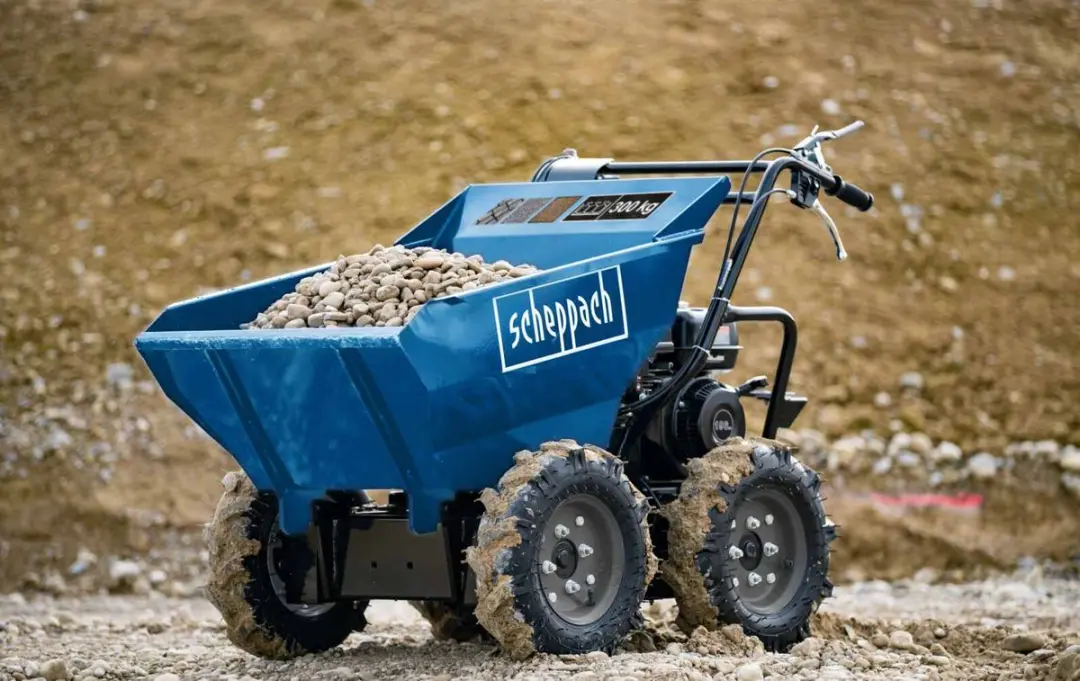 Scheppach DP3000 Gemotoriseerde Kiepwagen - 5.6PK - 196cc - Blauw