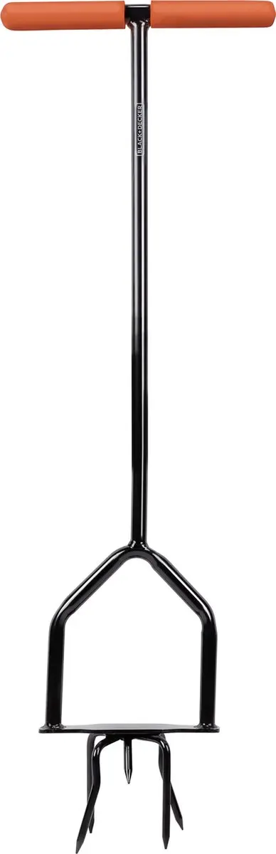 BLACK+DECKER Ratelcultivator 4 Tanden - Zwart/Oranje