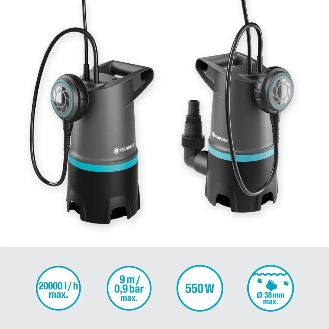 Gardena Vuilwaterpomp 20000 BASIC 550W - 20.000 l/u