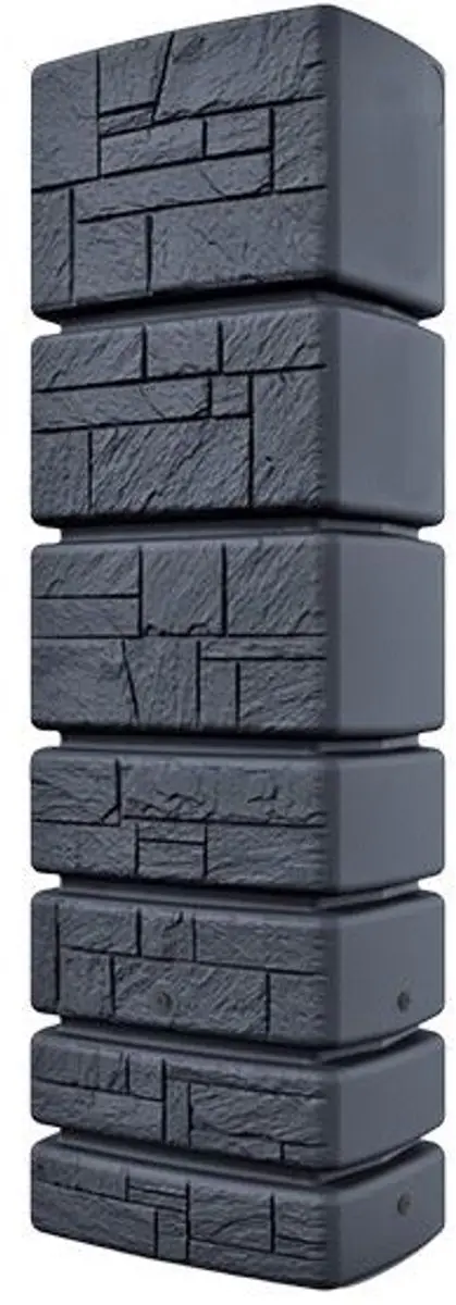 Prosperplast Regenton Stone Tower 350L - Antraciet - afbeelding 6 van 6
