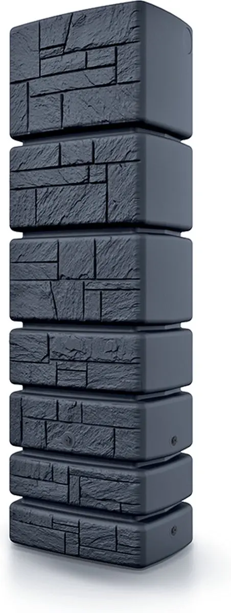 Prosperplast Regenton Stone Tower 350L - Antraciet