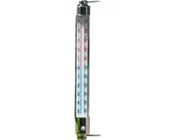 Nature Kozijnthermometer 2,5x20cm - Transparant Metaal