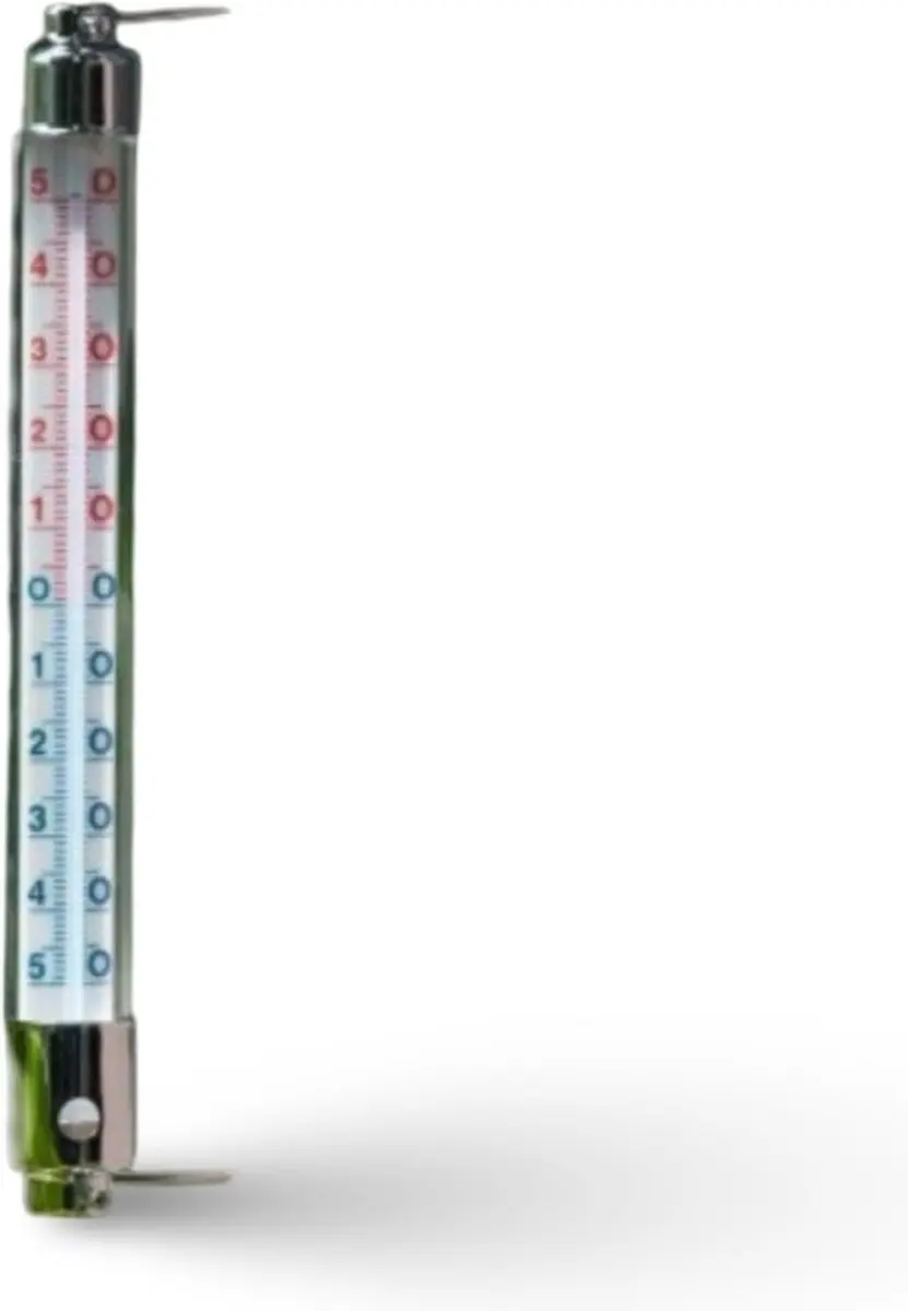 Nature Kozijnthermometer 2,5x20cm - Transparant Metaal