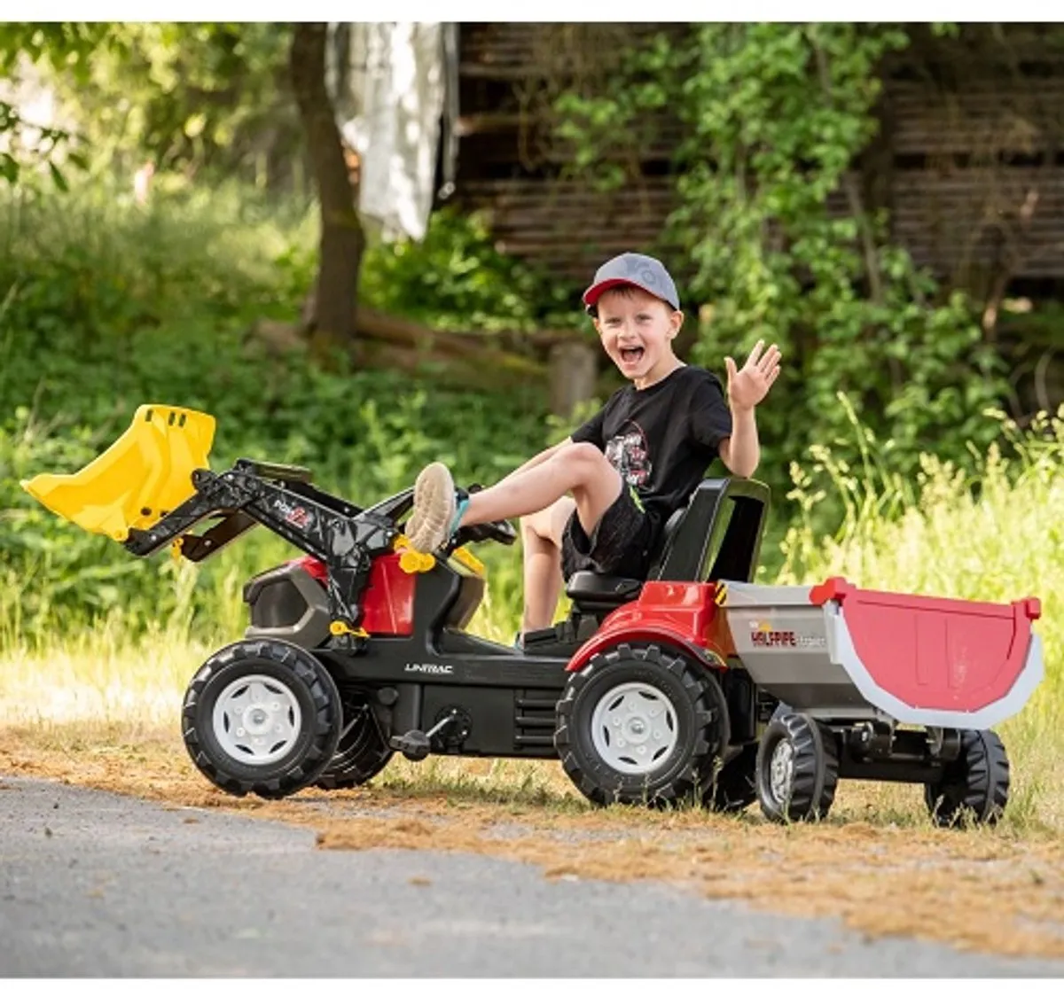Rolly Toys rollyFarmtrac Premium II Lintrac Traptractor - Rood/Zwart