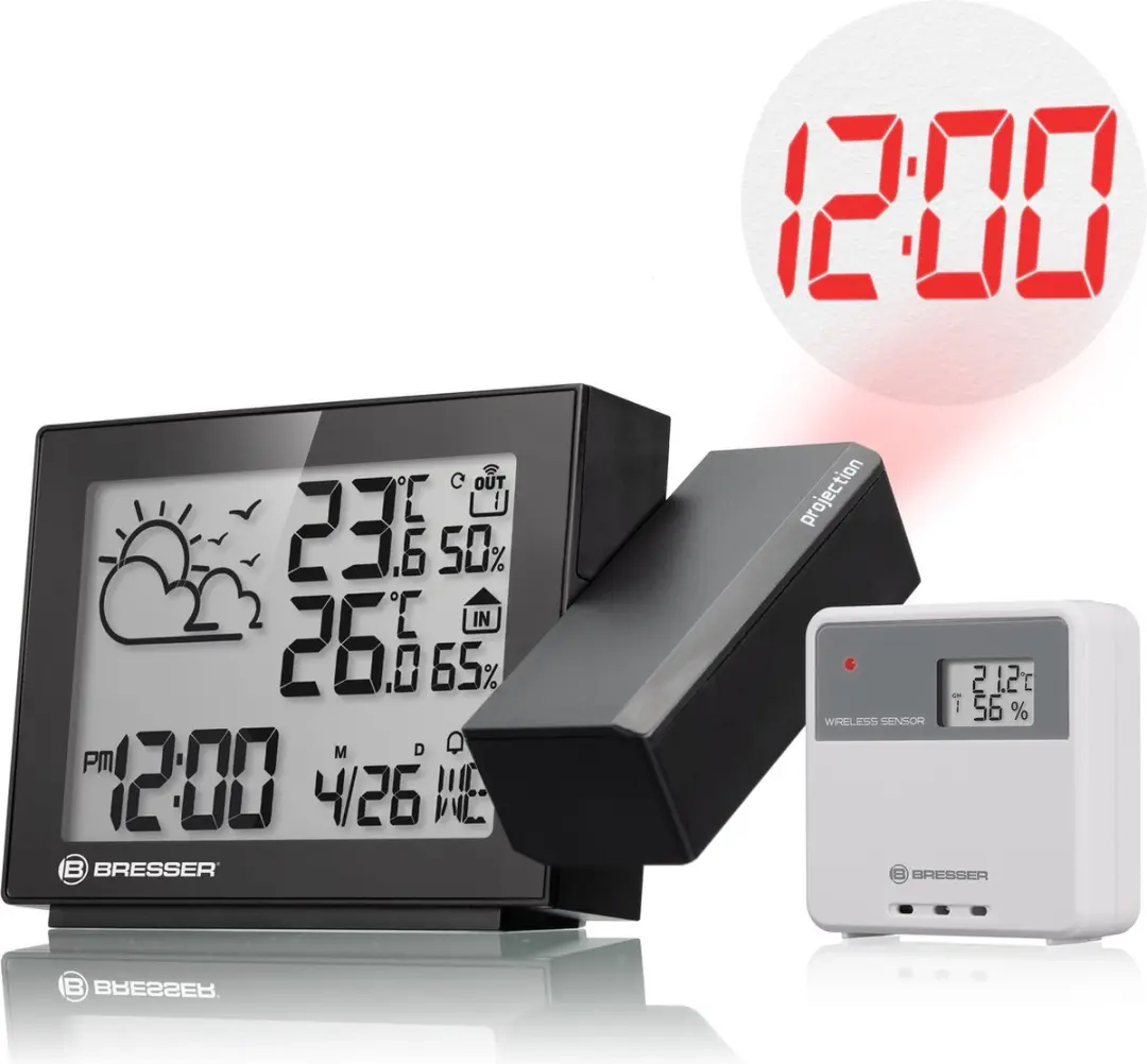 Bresser MeteoTemp P Projectie Weerstation