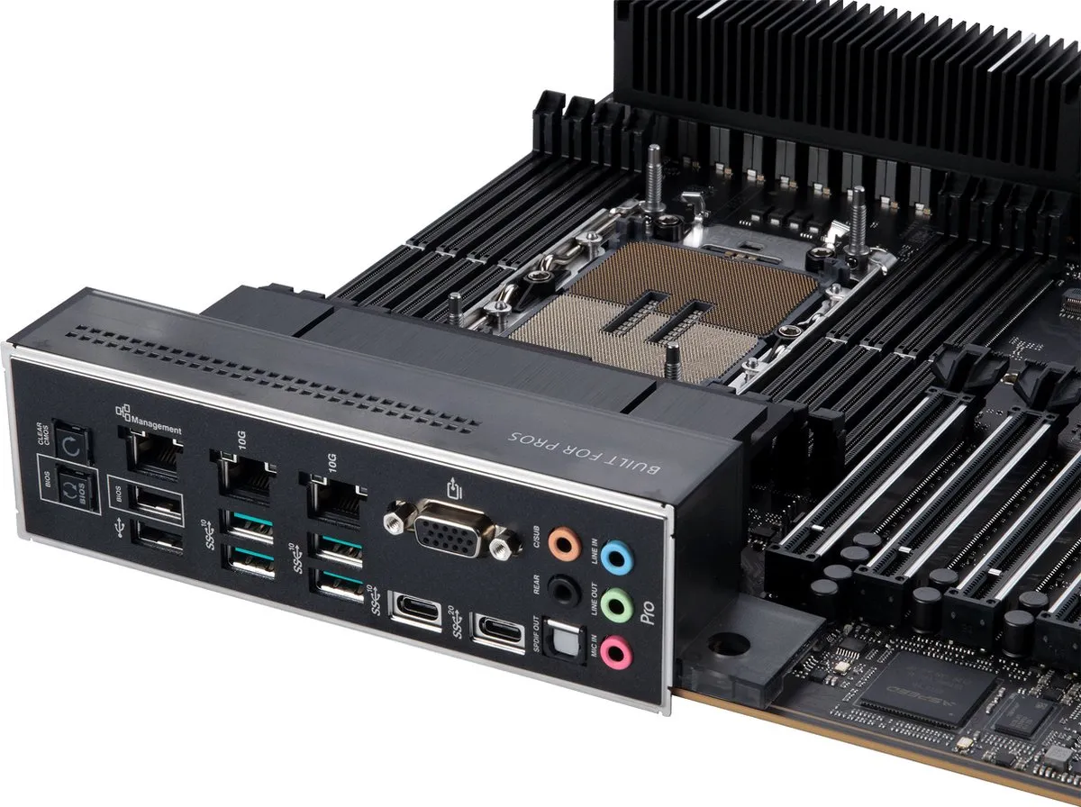 ASUS PRO WS W790E-SAGE SE Moederbord - AMD B650 - Socket LGA4677