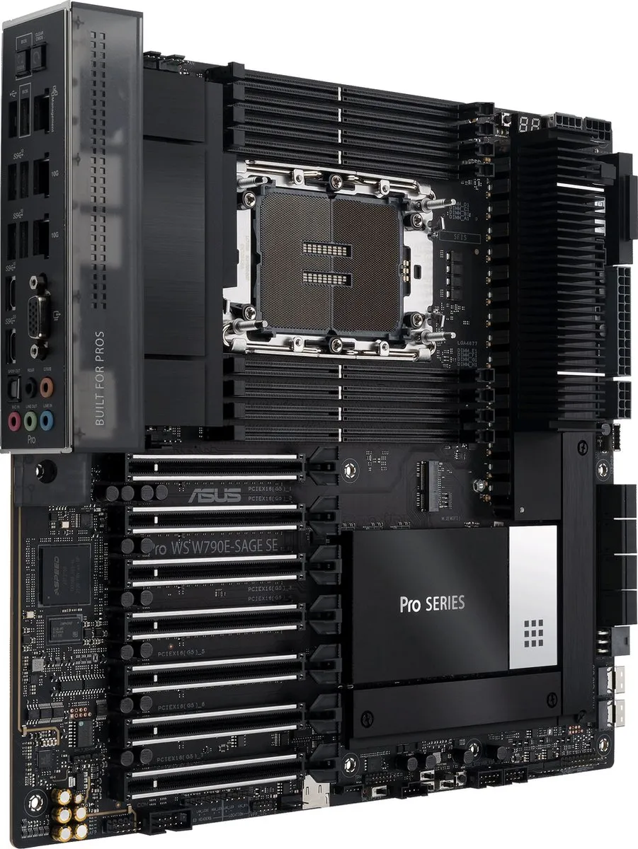 ASUS PRO WS W790E-SAGE SE Moederbord - AMD B650 - Socket LGA4677