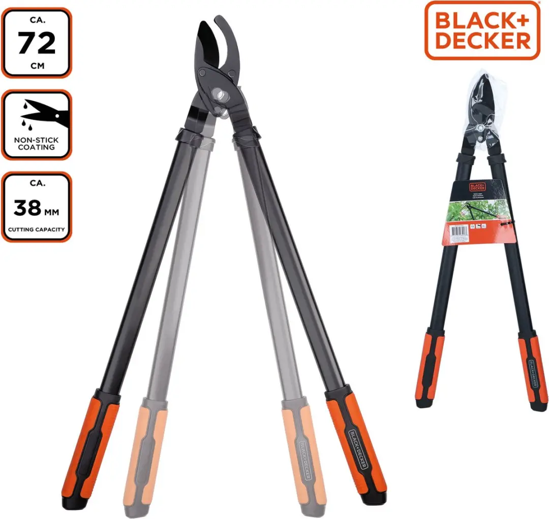BLACK+DECKER Takkenschaar 72cm - 38mm Snijcapaciteit - Zwart/Oranje