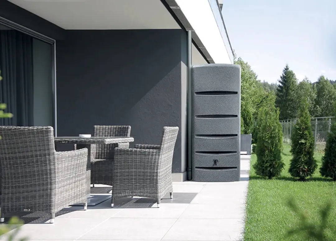 Prosperplast Regenton Tower Stone 720L - Antraciet