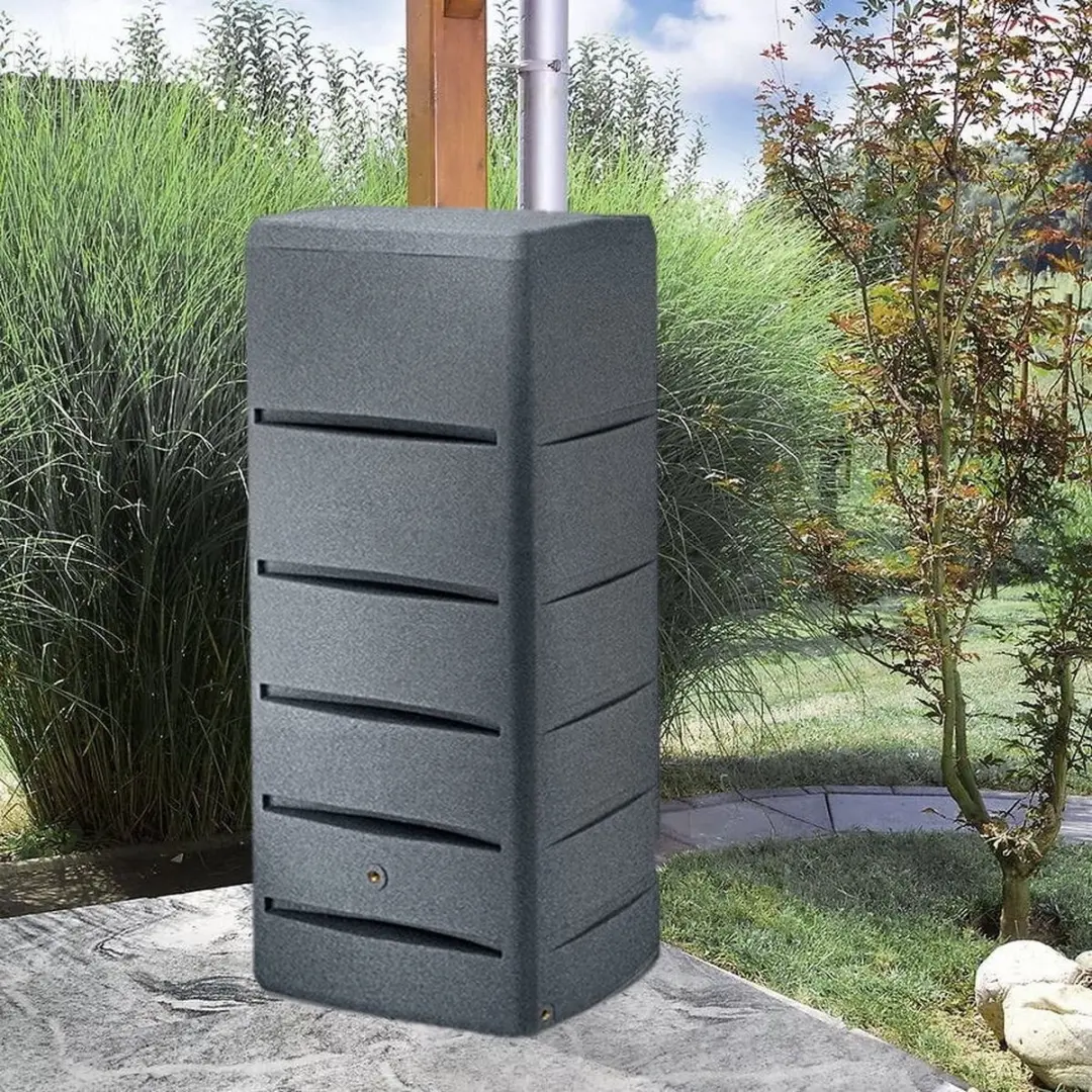 Prosperplast Regenton Tower Stone 720L - Antraciet