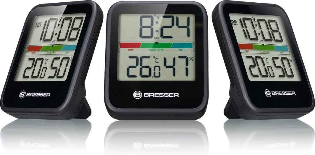 Bresser Weerstation Climate Monitor Set 3 - Thermo-/Hygrometer - Zwart
