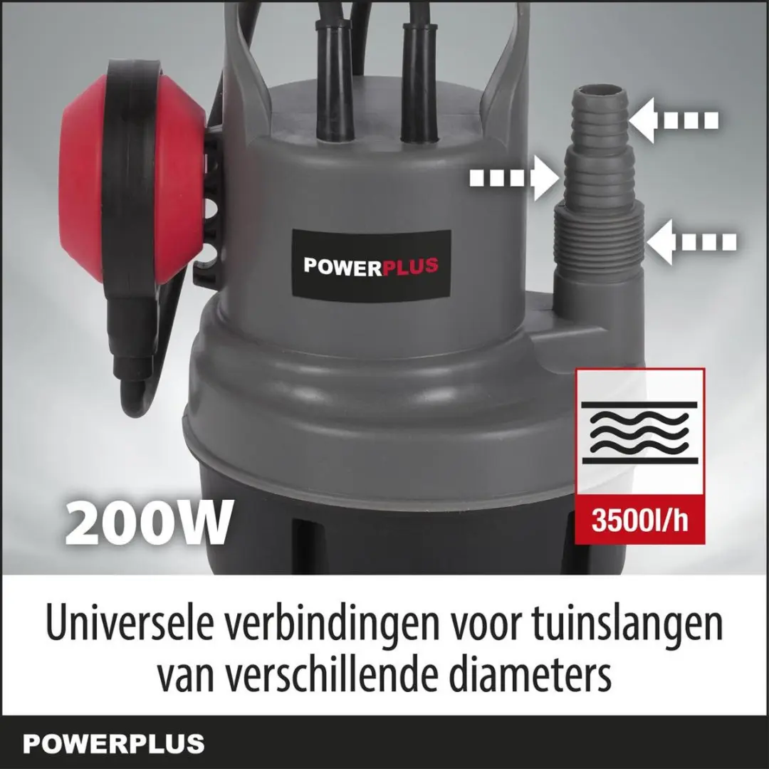 Powerplus POWEW67900 Dompelpomp 200W - 3500 l/u