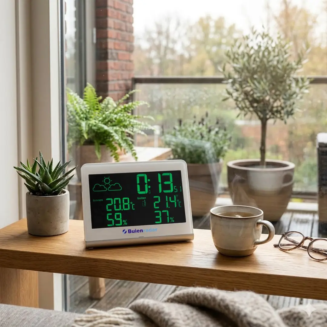 Alecto BR-600 Digitaal Weerstation - Buitensensor - Groot display - Wit