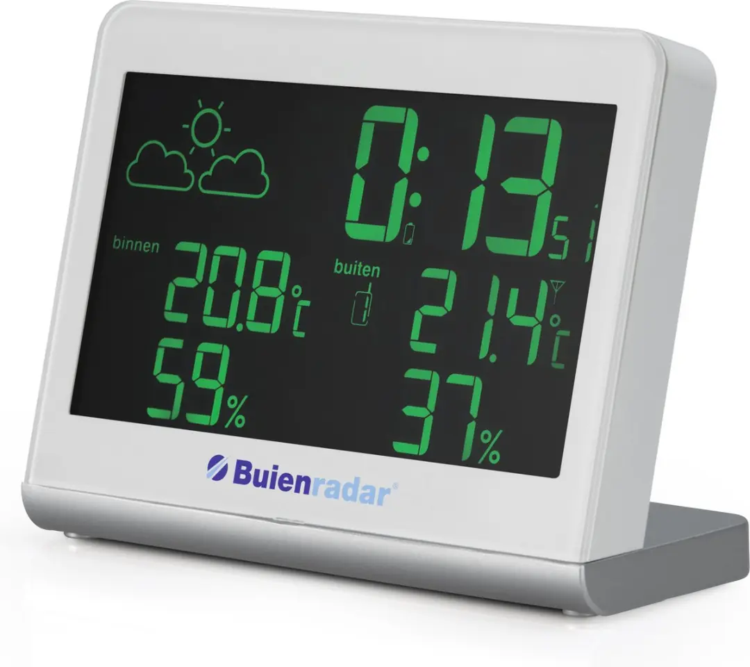 Alecto BR-600 Digitaal Weerstation - Buitensensor - Groot display - Wit