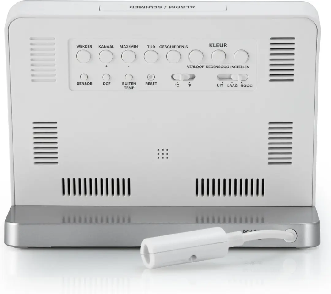 Alecto BR-600 Digitaal Weerstation - Buitensensor - Groot display - Wit - afbeelding 6 van 6