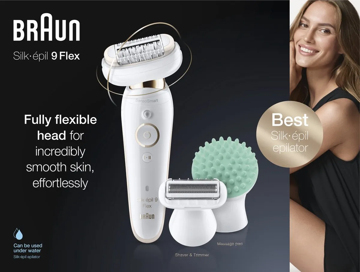 Braun Silk-épil 9 Flex 9-020 Epilator - Wit