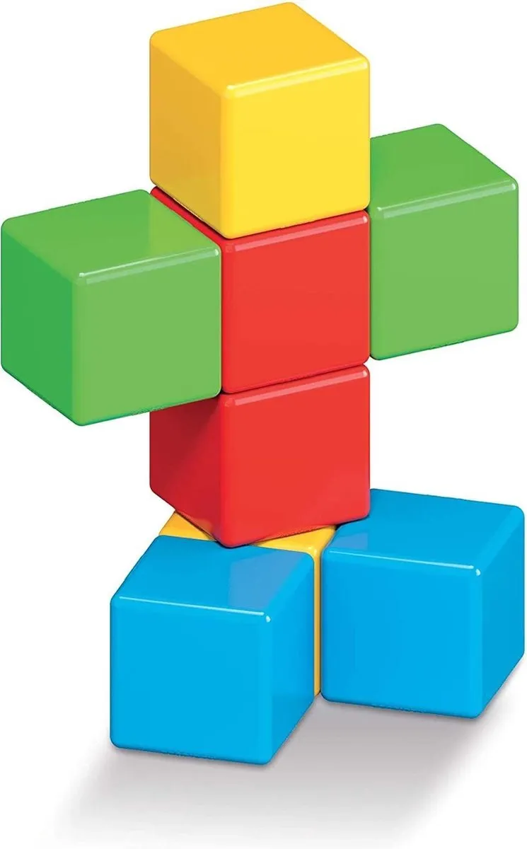 Geomag MagiCube Green Line GEO-054 Magnetische Bouwblokken - 8 Stuks - Multicolor