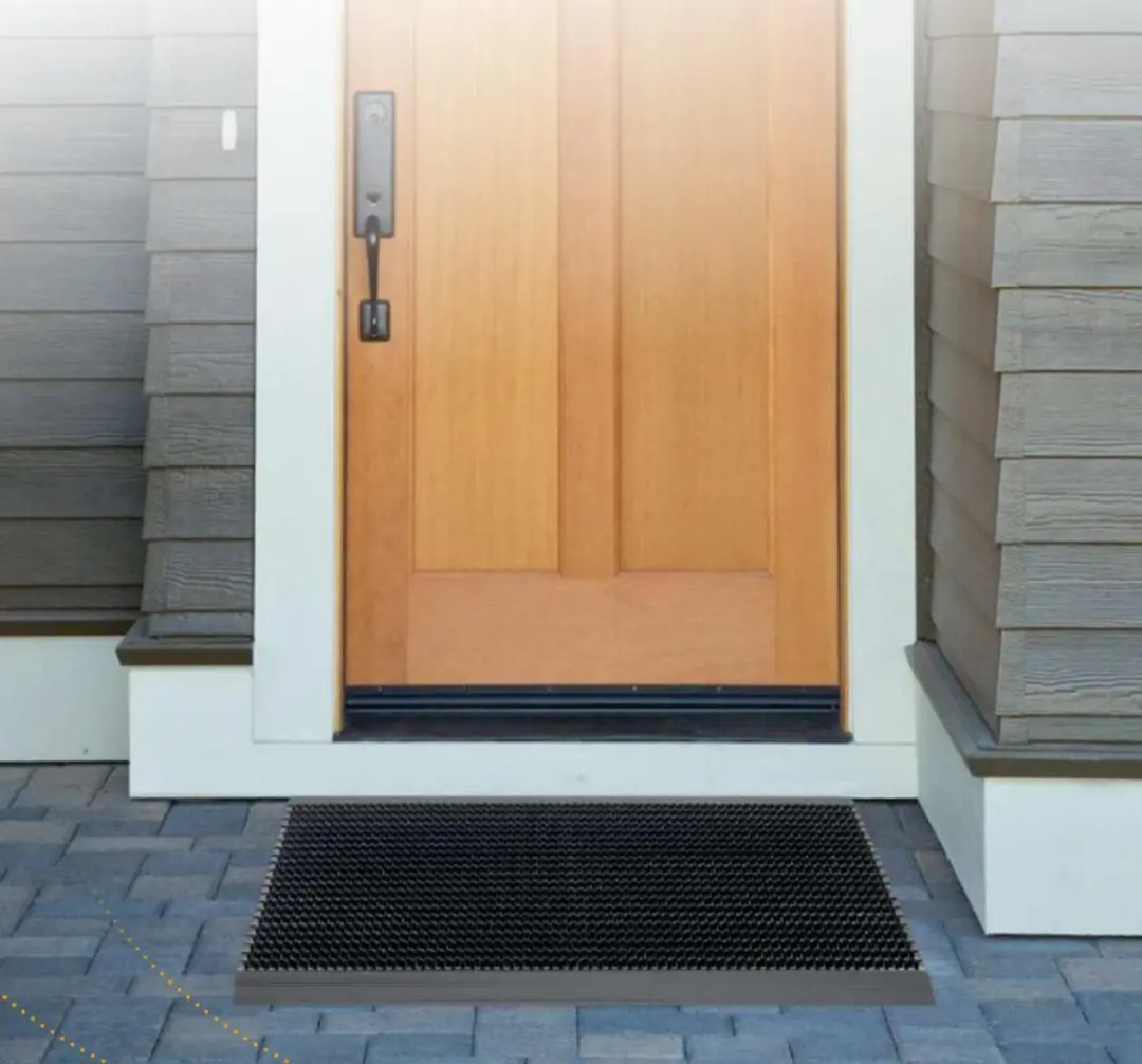 Hamat Outline Buiten Deurmat 50x80cm - Pure Black