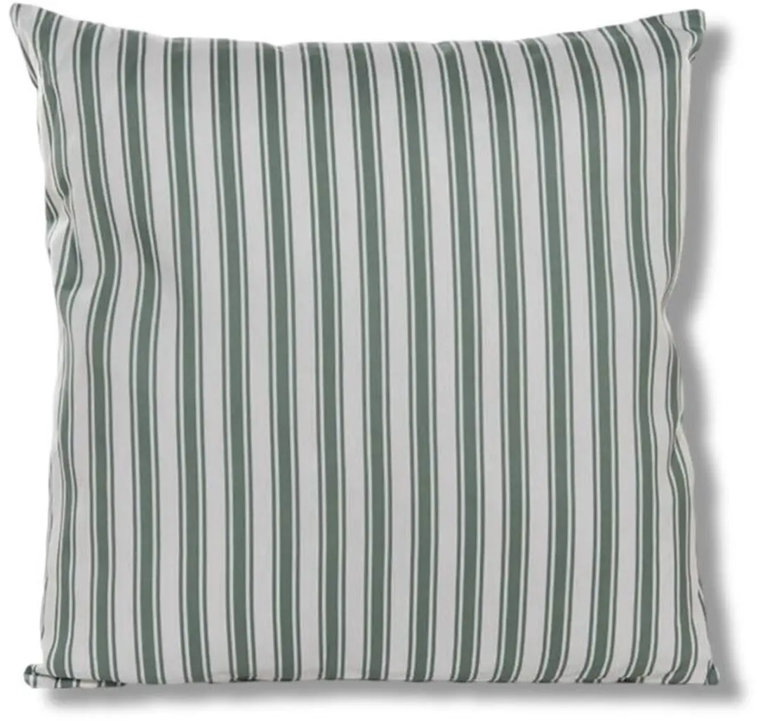 Anna's Collection Buitenkussen 60x60cm - Groen Streep