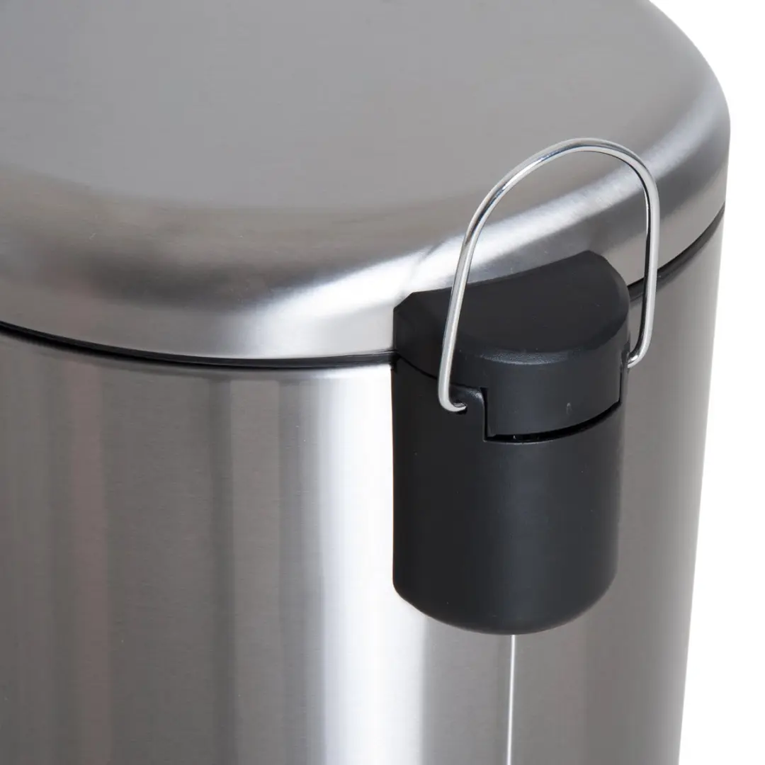 Homcom Pedaalemmer 30L - Zilver/Zwart - afbeelding 6 van 6