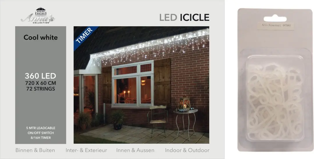 Anna's Collection IJspegelverlichting 360 Koel Wit