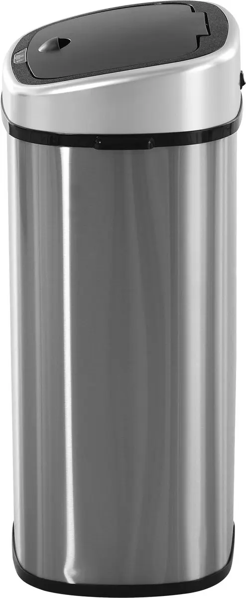 Homcom Automatische Vuilnisbak 48L - Sensor - Zilver