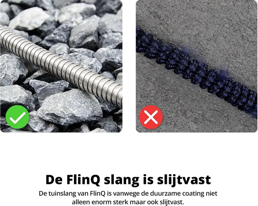 FlinQ RVS Flexibele Tuinslang 30m - met Sproeikop - afbeelding 6 van 6