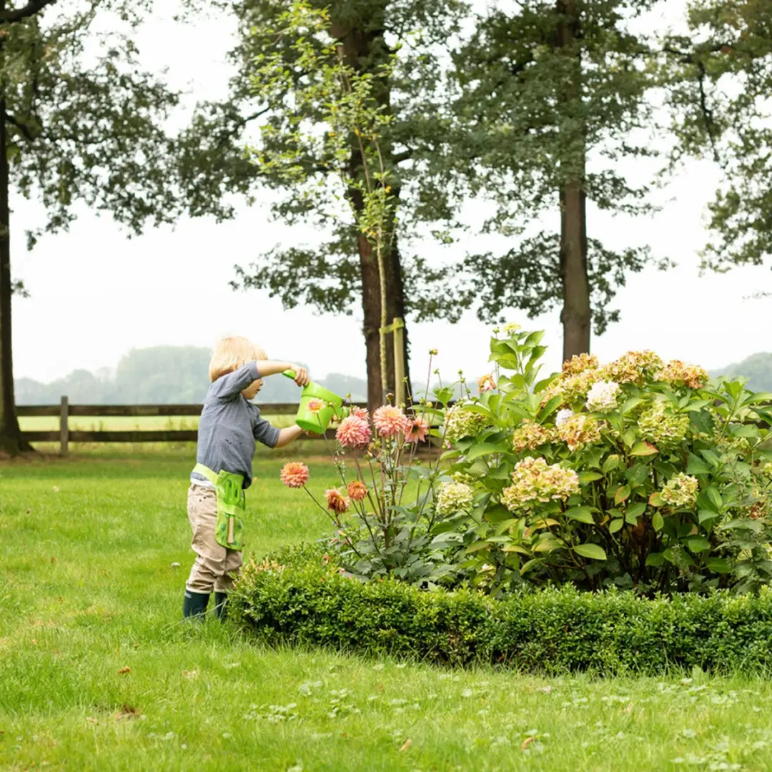 Esschert Design Kinderschort met Tuingereedschap - Groen