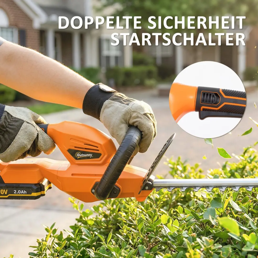 Outsunny Heggenschaar ABS 100W - Oranje
