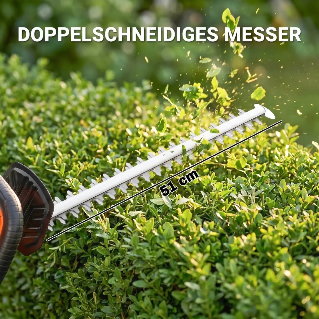 Outsunny Heggenschaar ABS 100W - Oranje - afbeelding 6 van 6