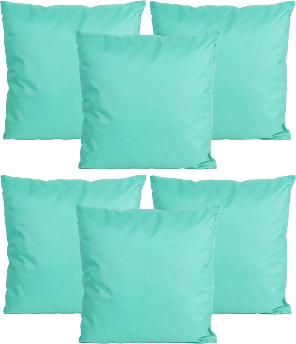 Anna's Collection Buiten Sierkussens Aqua Blauw
