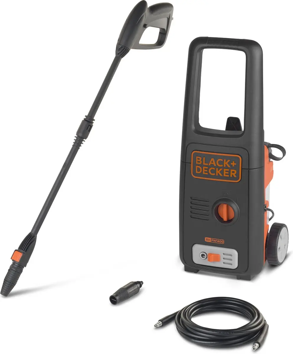 BLACK+DECKER BXPW1400PE Hogedrukreiniger 1400W - 110 Bar - 8 Accessoires - afbeelding 2 van 6